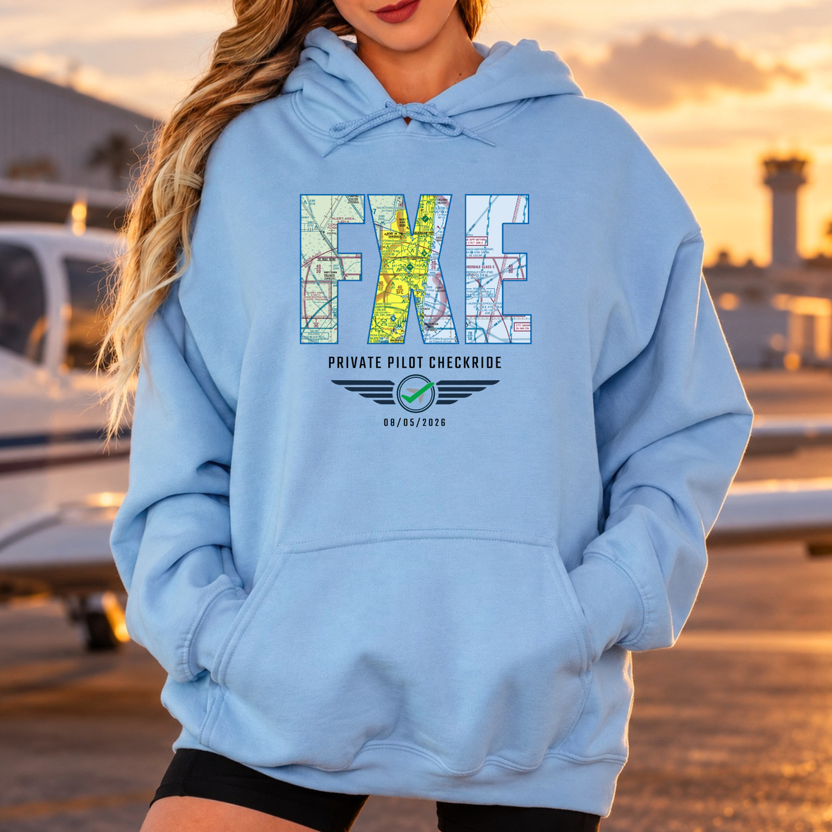 Custom VFR Chart Pilot Milestone Sweatshirt