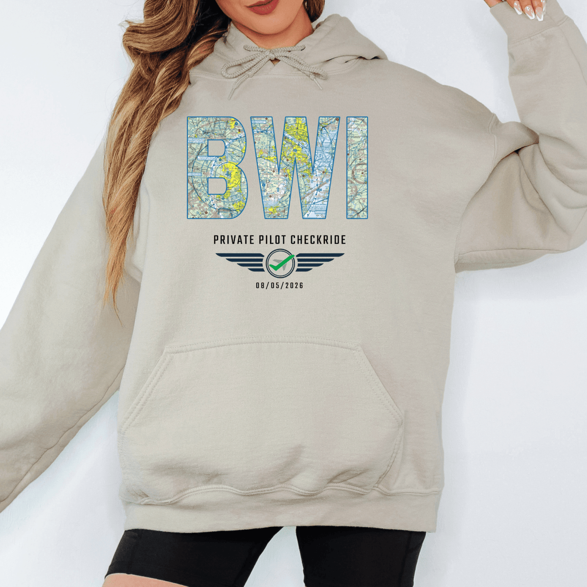 Custom VFR Chart Pilot Milestone Sweatshirt