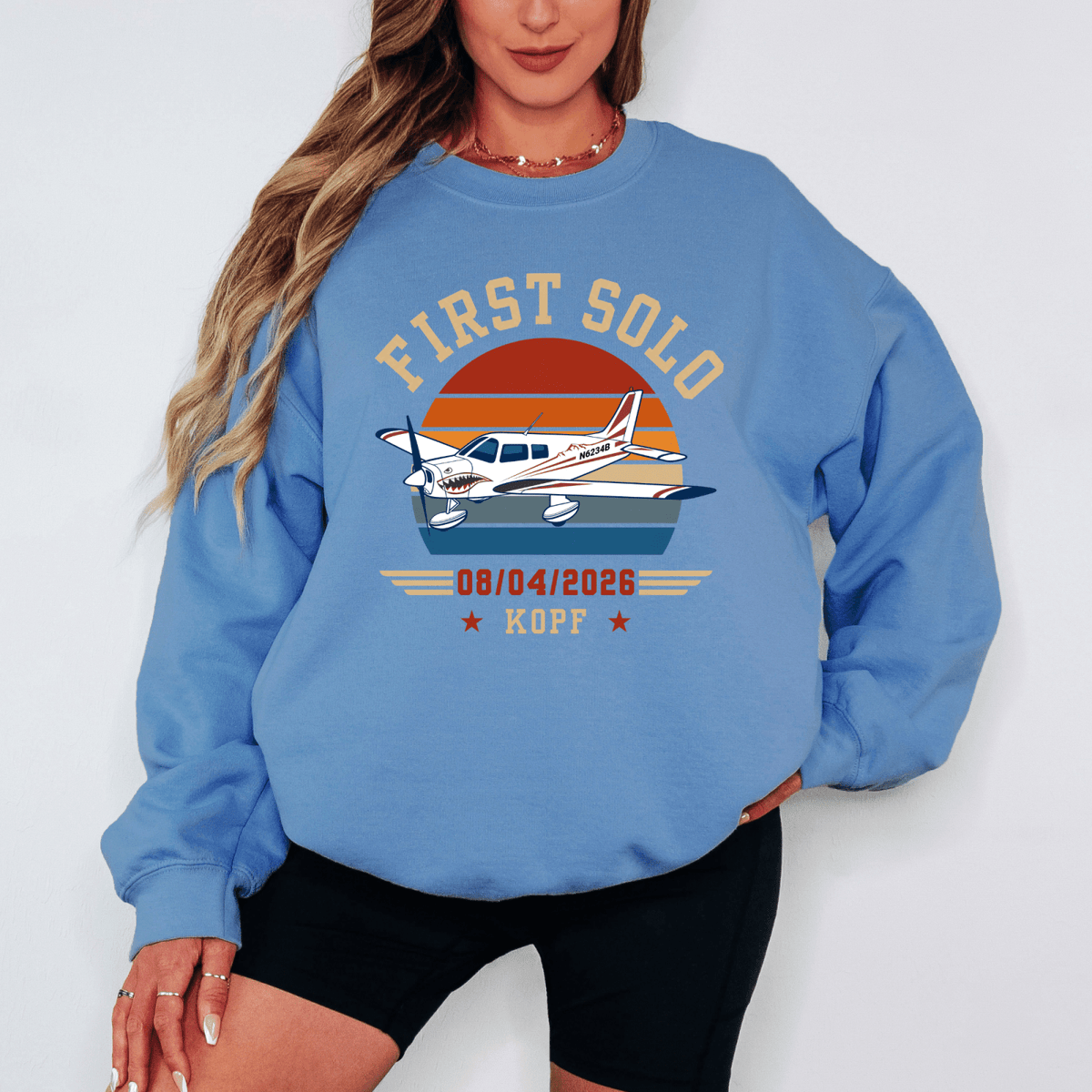 Personalized First Solo Flight Sweatshirt V2