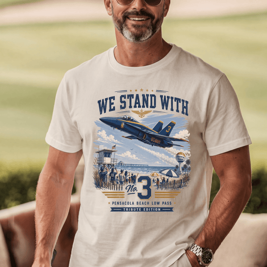 Blue Angels Style Low Flyover Shirt, Vintage Pensacola Beach Jet Graphic, Air Show Comfort Colors T-Shirt