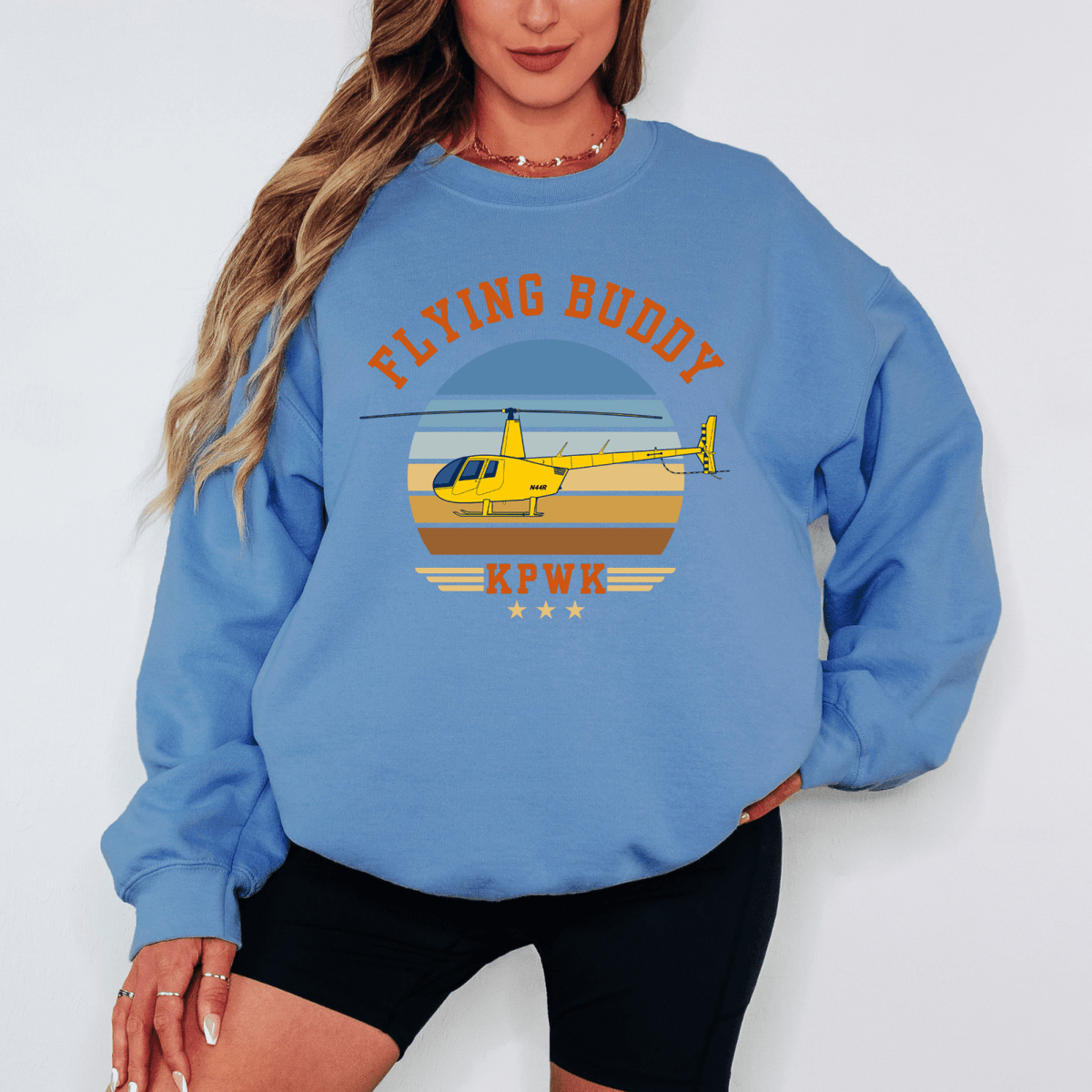 Personalized Flying Buddy Pilot Sweatshirt