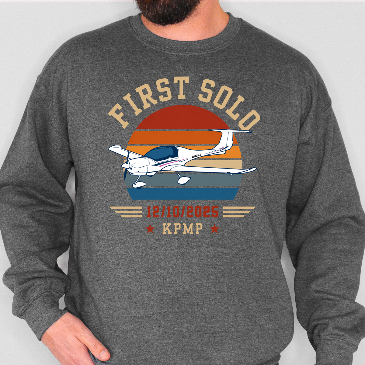 Personalized First Solo Flight Sweatshirt V2