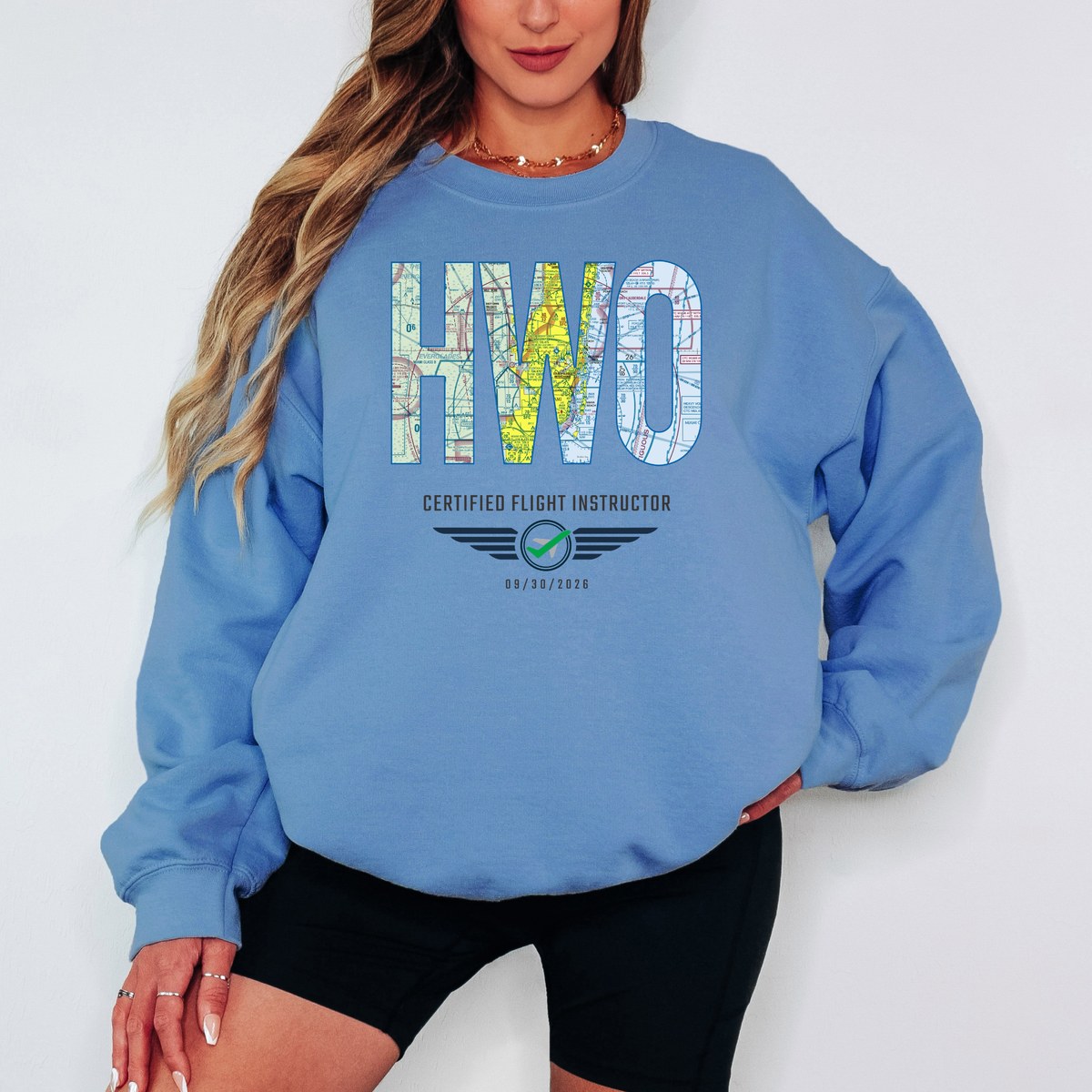 Custom VFR Chart Pilot Milestone Sweatshirt