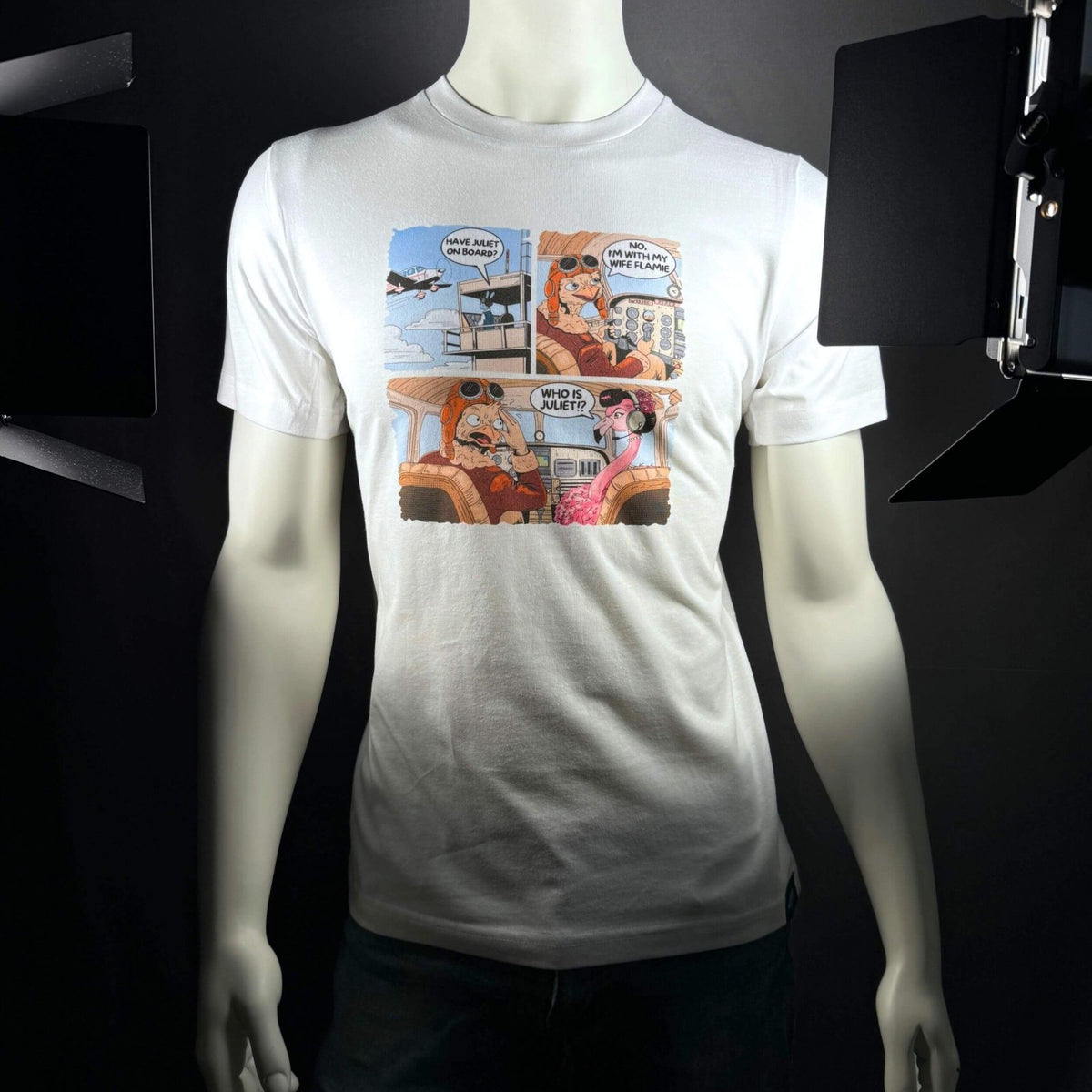 Who Is Juliet V2 T-shirt displayed on a mannequin