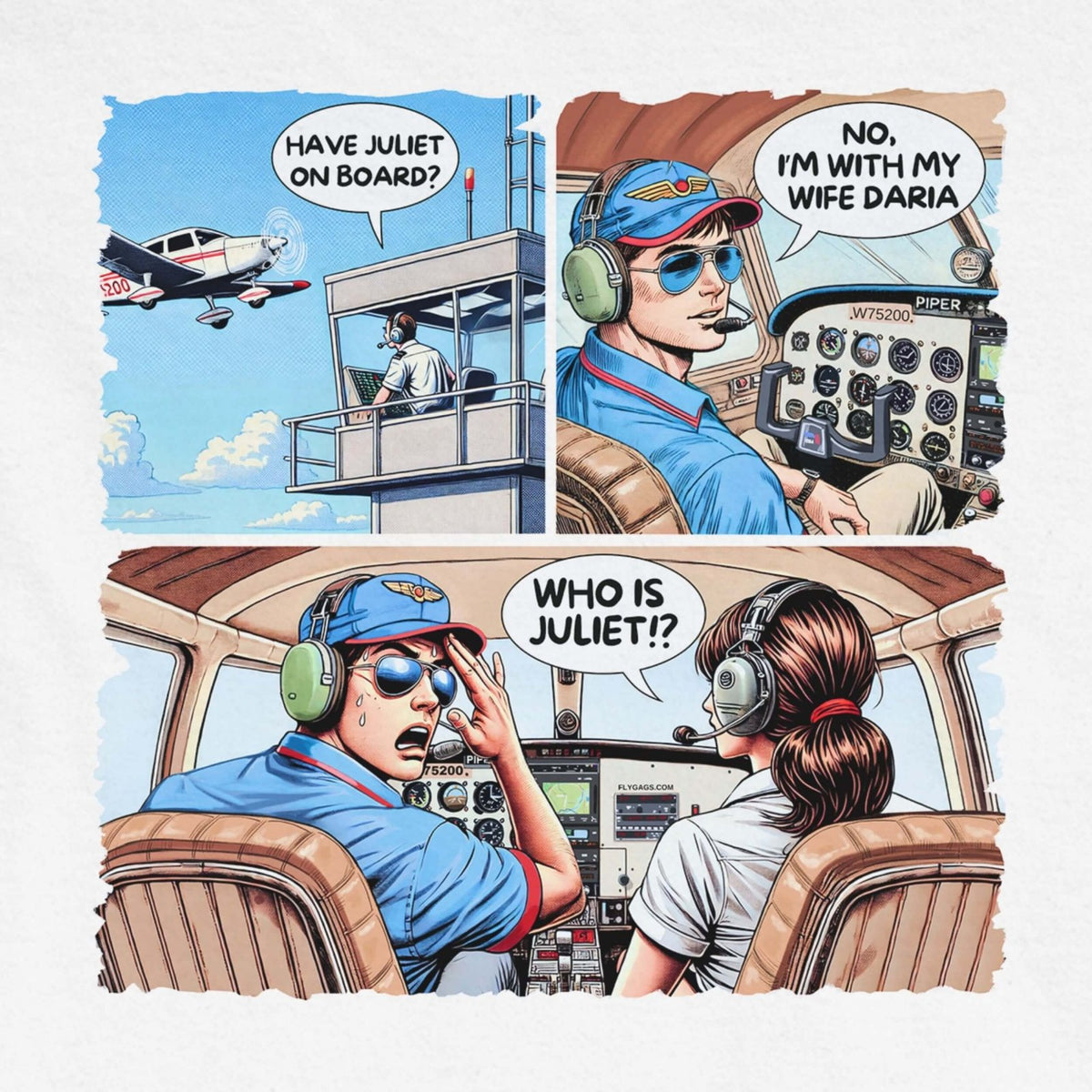 Who Is Juliet aviation comic artwork