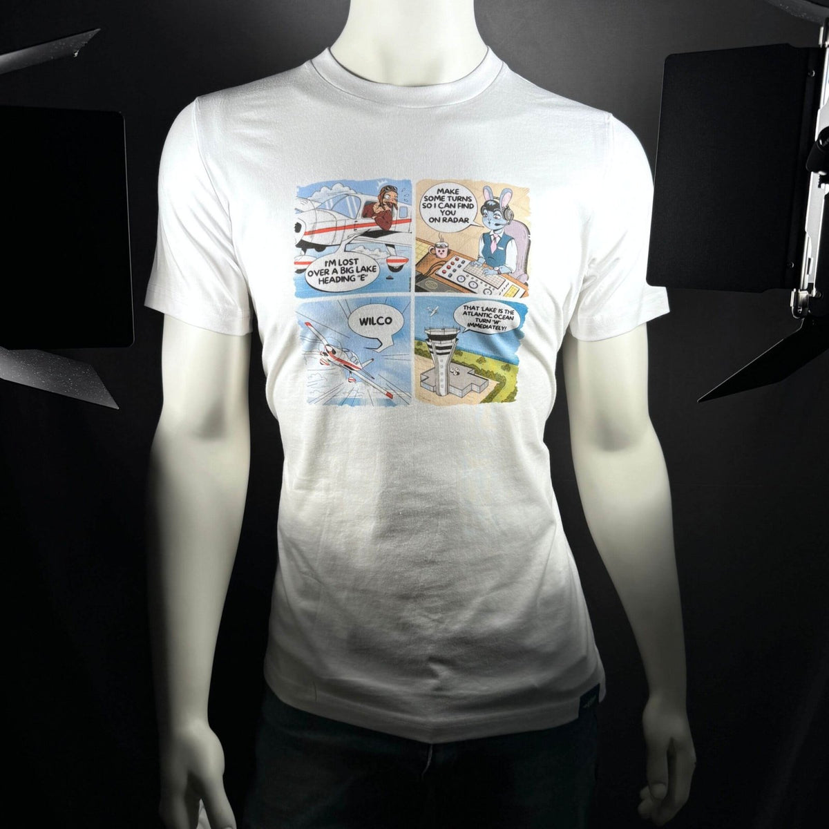 That Lake Is the Ocean V2 T-shirt displayed on a mannequin