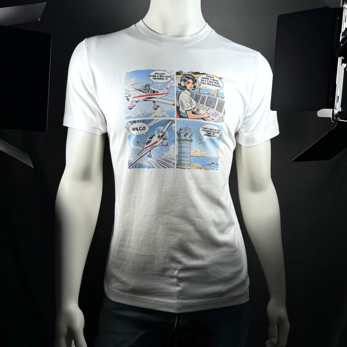 That Lake Is the Ocean T-shirt displayed on a mannequin