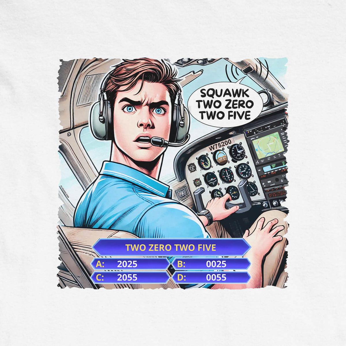 Squawk 2025 aviation comic artwork