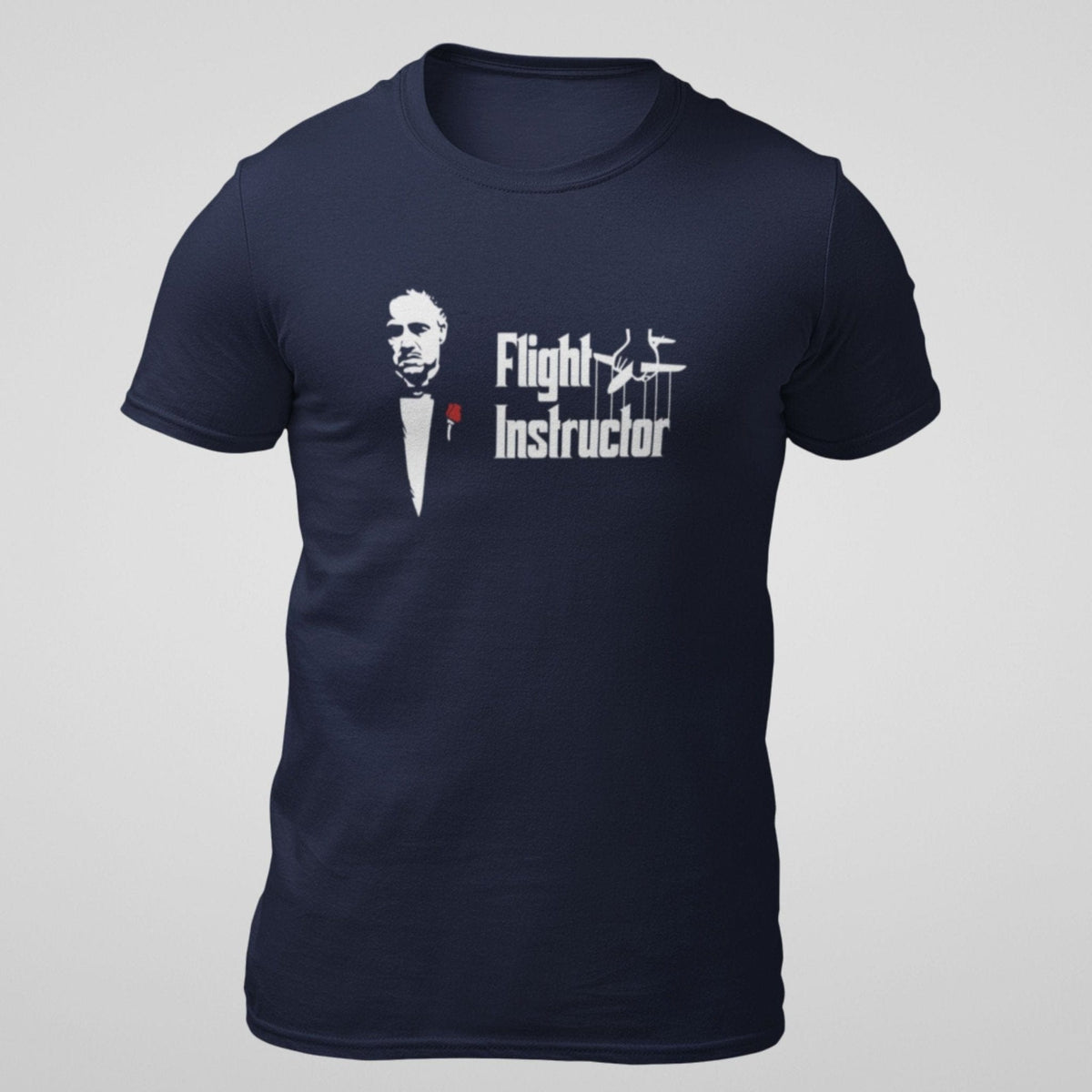Navy Flight Instructor aviation T-shirt front view