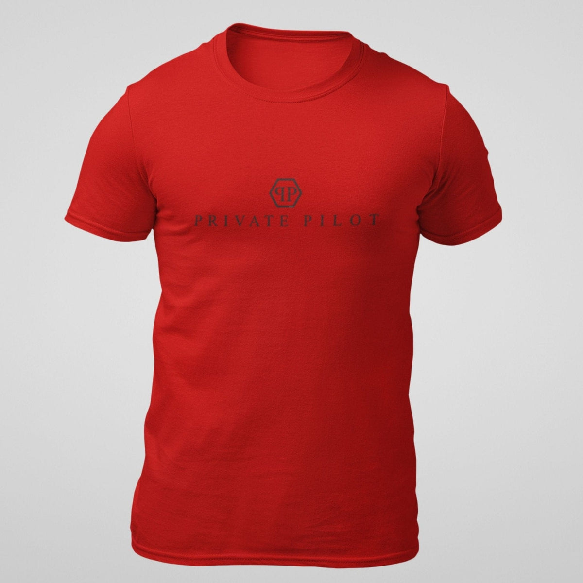 Red Private Pilot logo parody T-shirt