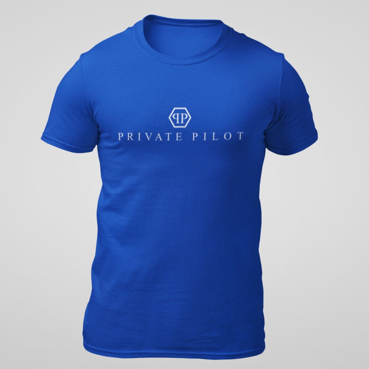 Blue Private Pilot logo parody T-shirt