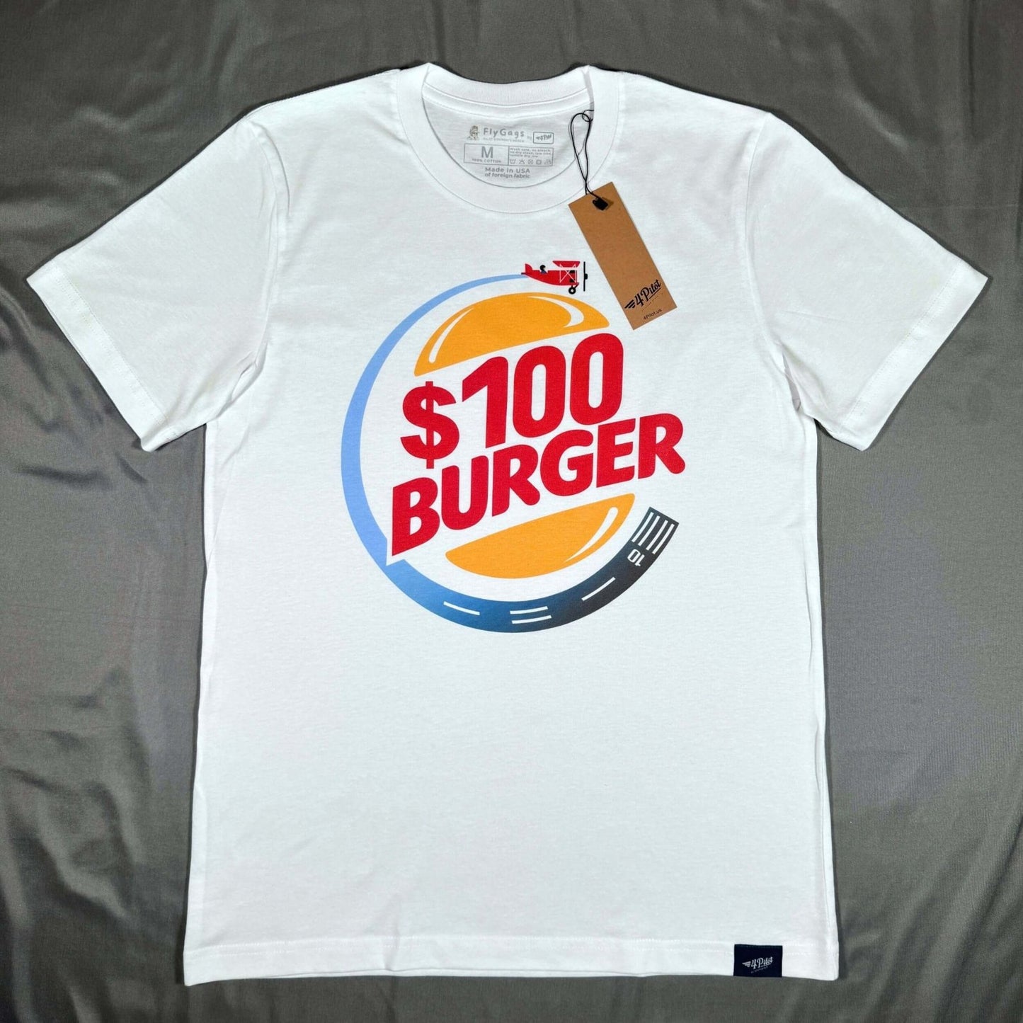 $100 BURGER PREMIUM TEE THE PARODY HANGAR