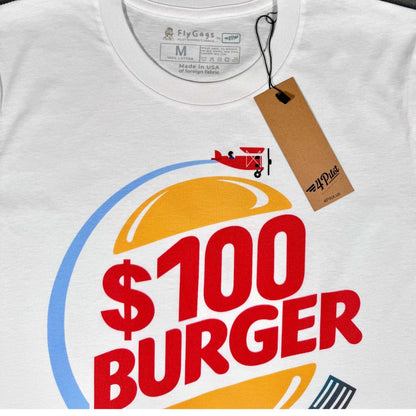 $100 BURGER PREMIUM TEE THE PARODY HANGAR