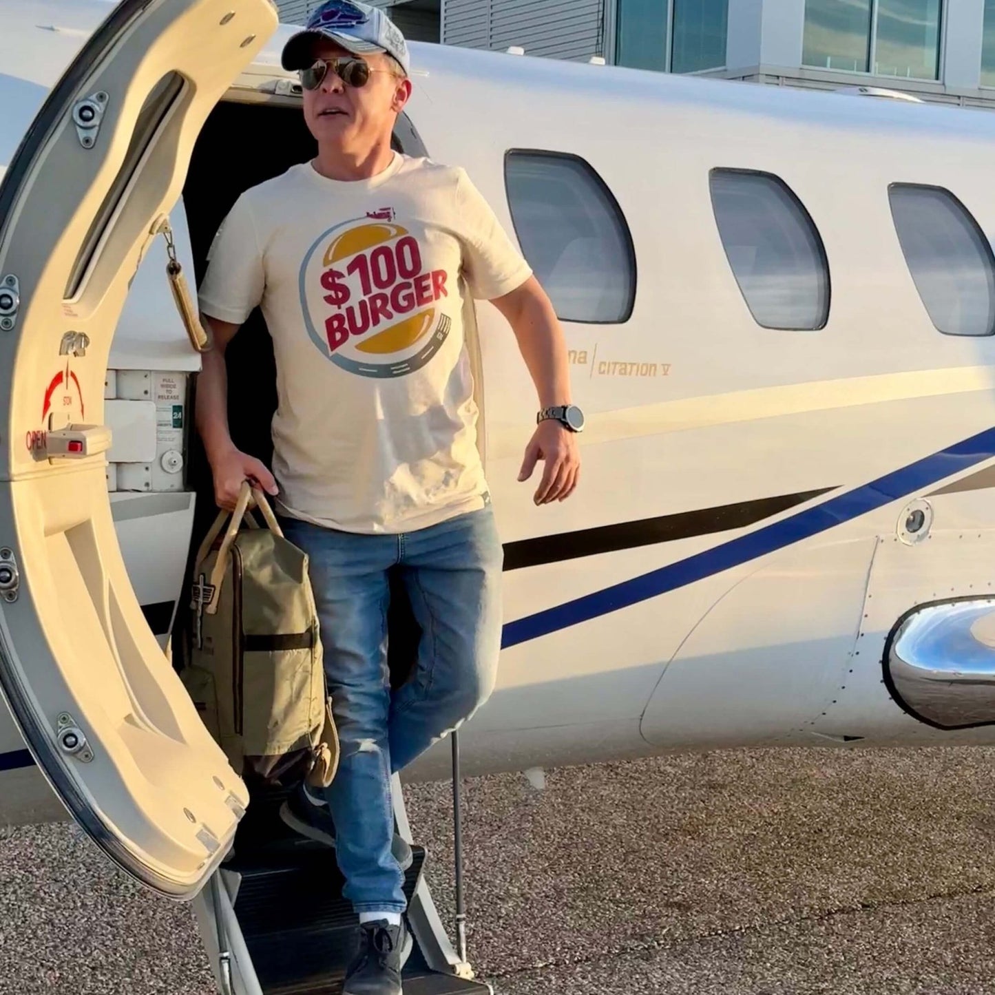 $100 BURGER PREMIUM TEE THE PARODY HANGAR