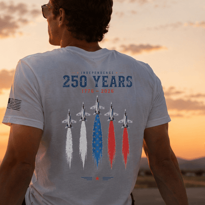 USA 250 Years Shirt | America 250th Anniversary Shirt | Patriotic Aviation Tee | Independence Day Shirt | USA 1776-2026
