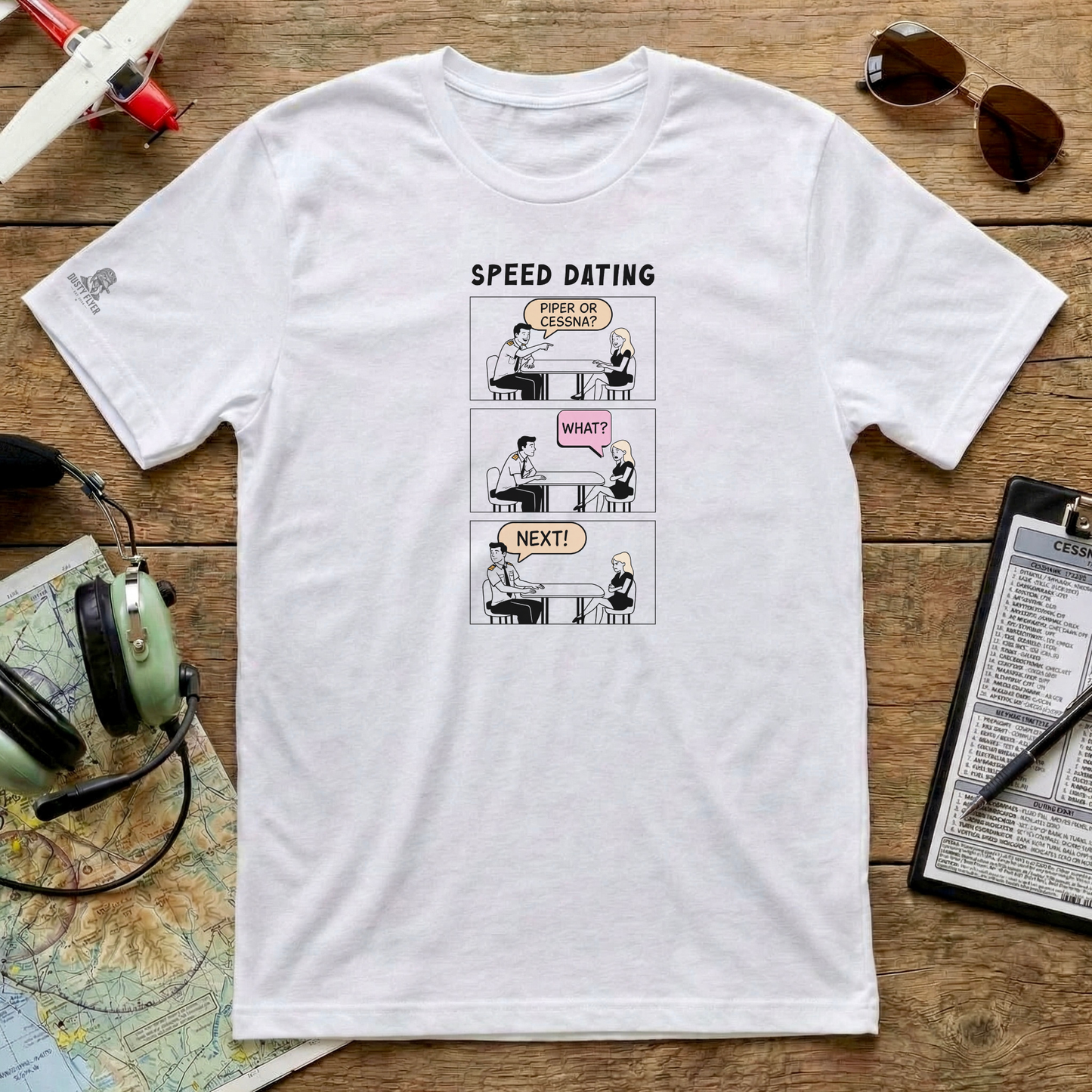 Funny Pilot Shirt – Speed Dating Boeing or Airbus Aviation Humor Tee | Airline Pilot Gift