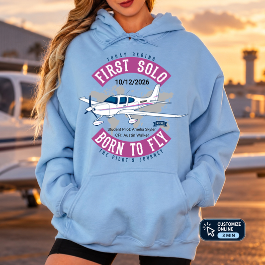 Personalized First Solo Flight Sweatshirt