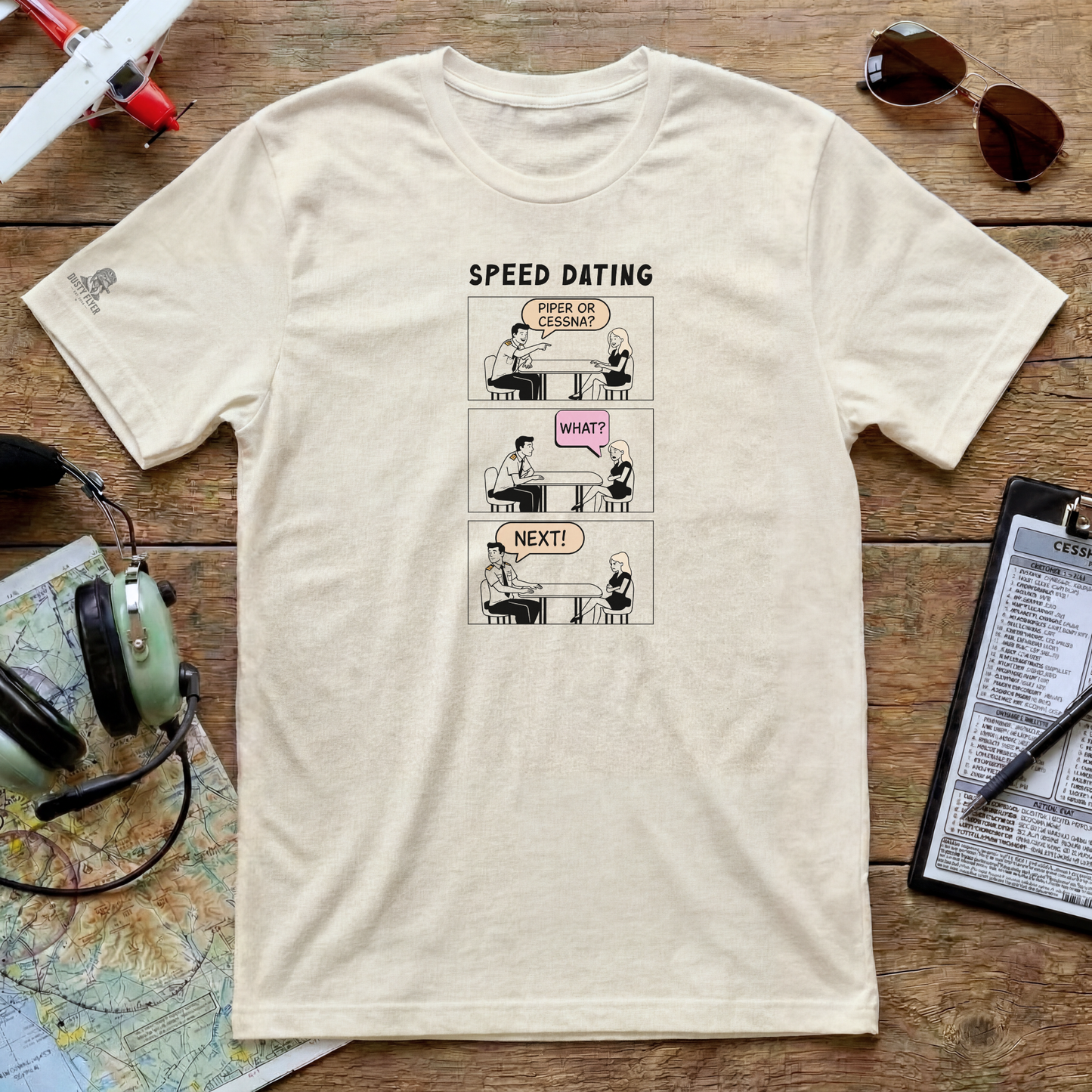 Funny Pilot Shirt – Speed Dating Boeing or Airbus Aviation Humor Tee | Airline Pilot Gift