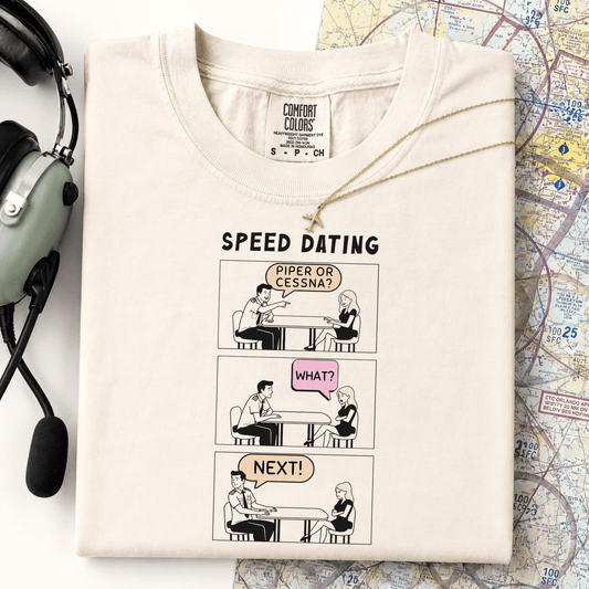 Funny Pilot Shirt – Speed Dating Boeing or Airbus Aviation Humor Tee | Airline Pilot Gift