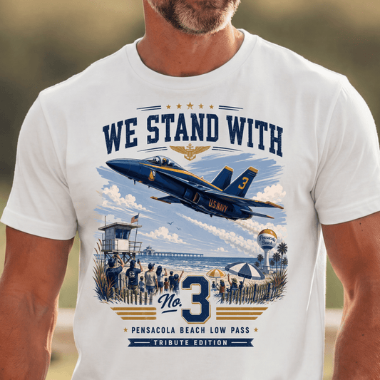 Blue Angels Style Low Flyover Shirt, Vintage Pensacola Beach Jet Graphic, Air Show Comfort Colors T-Shirt
