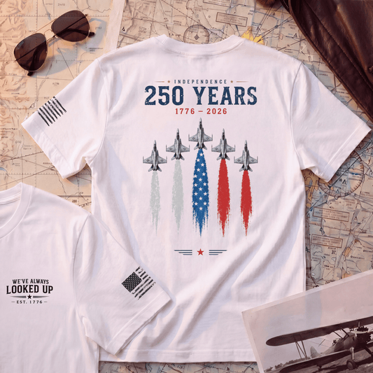 USA 250 Years Shirt | America 250th Anniversary Shirt | Patriotic Aviation Tee | Independence Day Shirt | USA 1776-2026