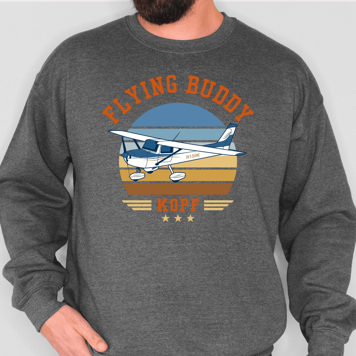 Personalized Flying Buddy Pilot Sweatshirt