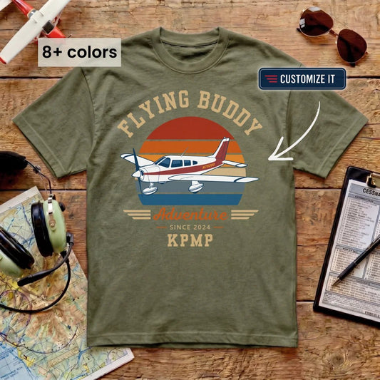 Flying Buddy Adventure Tee (Custom)