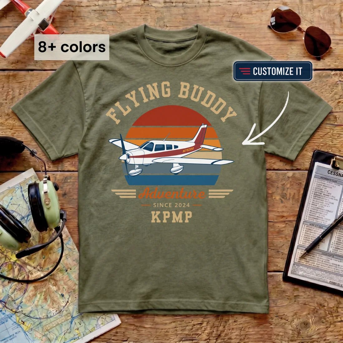 Flying Buddy Adventure Tee (Custom)