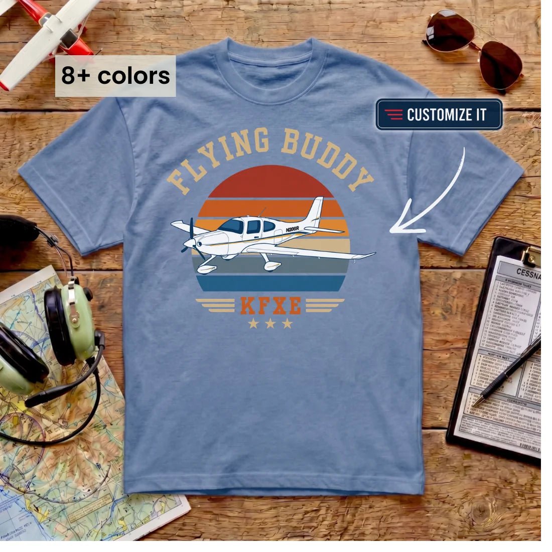 Flying Buddy Tee (Custom)