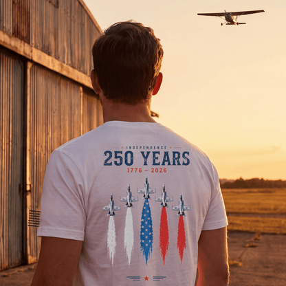 USA 250 Years Shirt | America 250th Anniversary Shirt | Patriotic Aviation Tee | Independence Day Shirt | USA 1776-2026