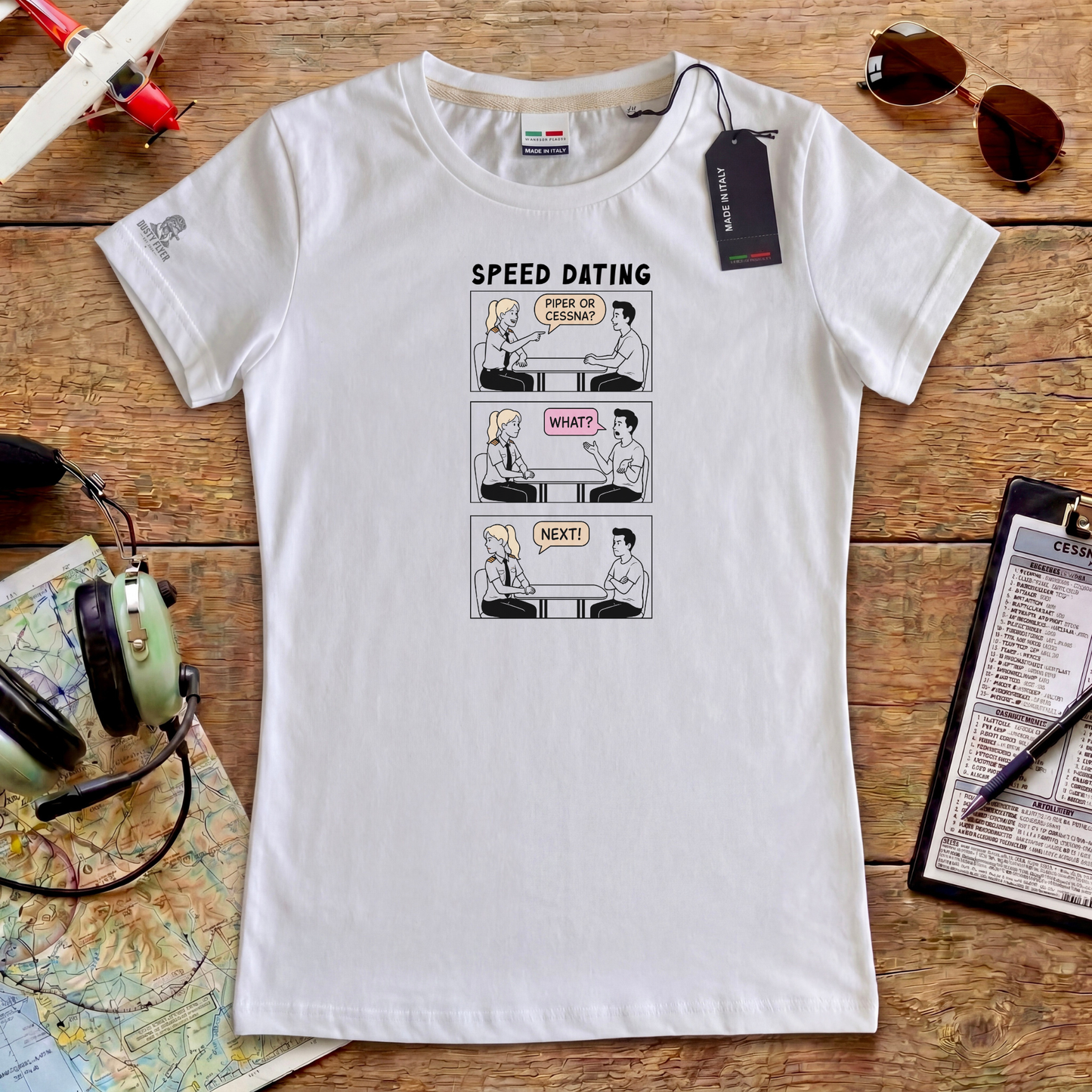 Funny Pilot Shirt – Piper or Cessna Aviation Humor Tee (Adult Unisex + Women's Fit)
