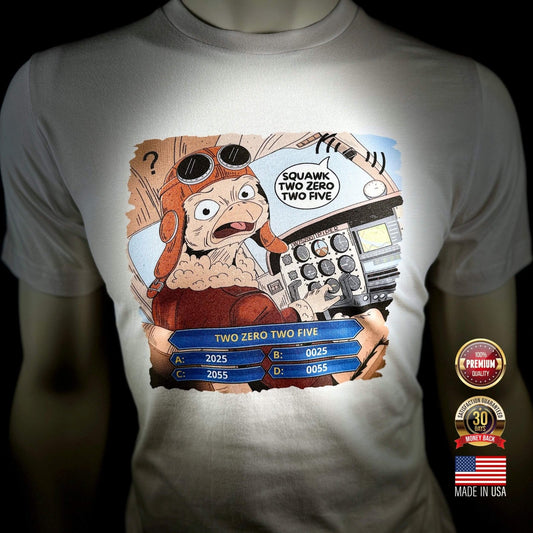 SQUAWK 2025 (Ver. 2) PREMIUM TEE PILOT COMICS