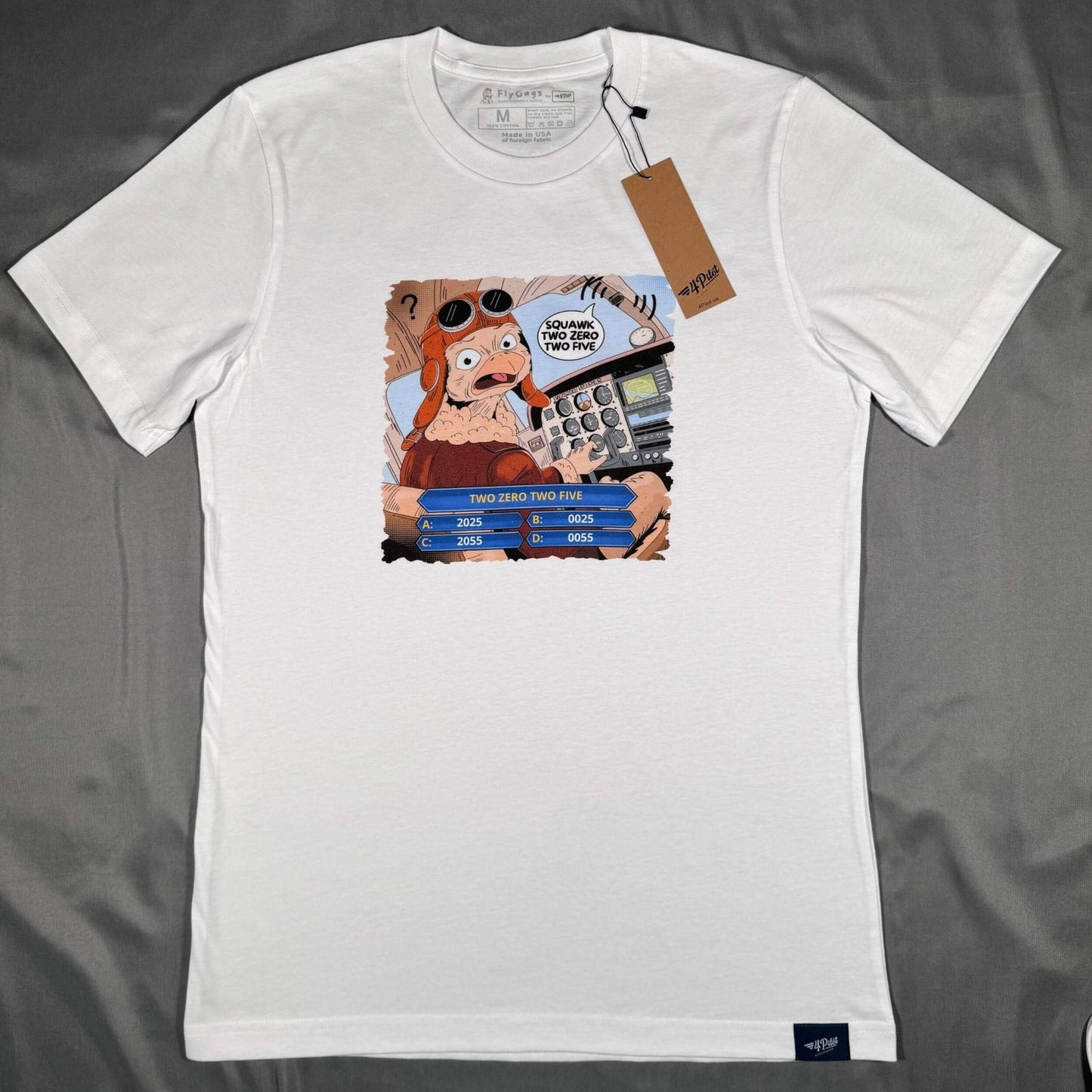SQUAWK 2025 (Ver. 2) PREMIUM TEE PILOT COMICS