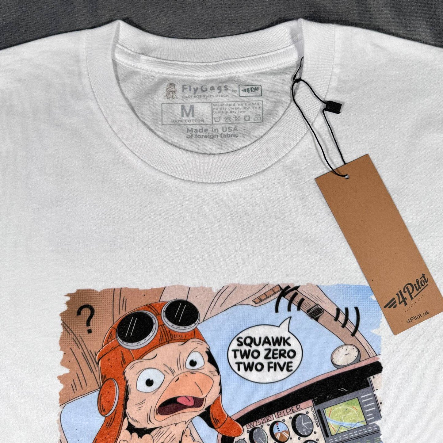 SQUAWK 2025 (Ver. 2) PREMIUM TEE PILOT COMICS