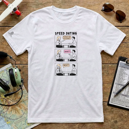 Funny Pilot Shirt – Piper or Cessna Aviation Humor Tee (Adult Unisex + Women's Fit)