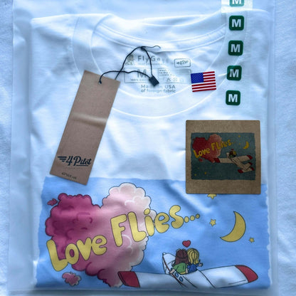 LOVE FLIES PREMIUM TEE THE PARODY HANGAR