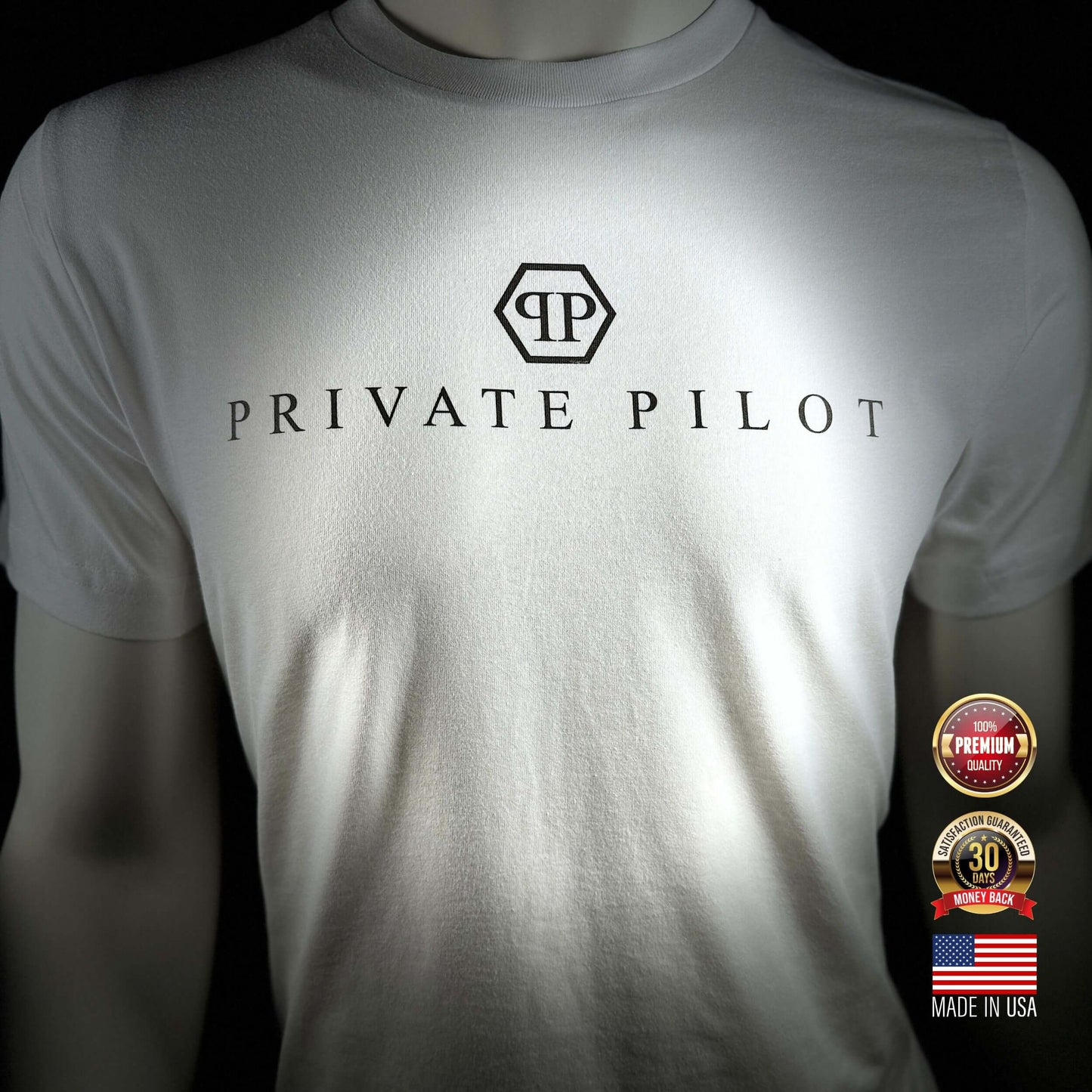 PRIVATE PILOT PREMIUM TEE THE PARODY HANGAR