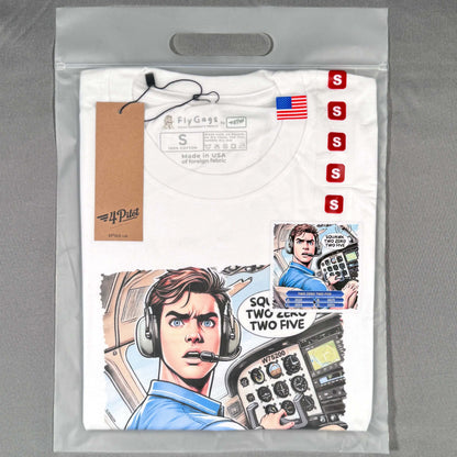 SQUAWK 2025 PREMIUM TEE PILOT COMICS